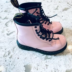 Dr Martens 1460 toddler girls pink combat boots size 9
